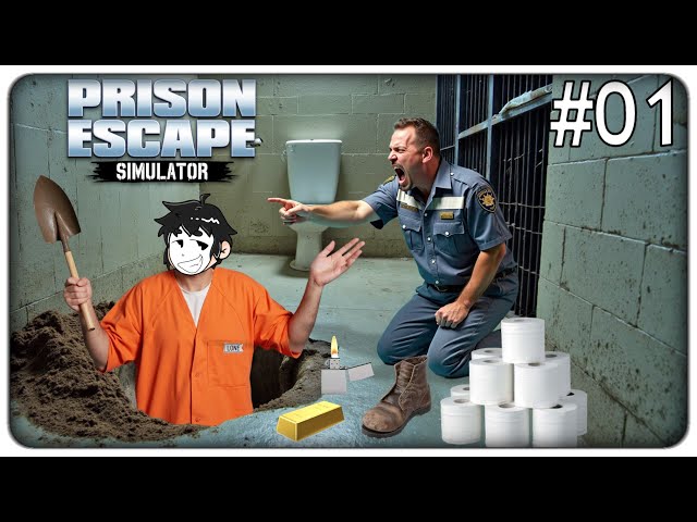 SCAVIAMO UN TUNNEL PER FUGGIRE DI PRIGI0NE... MA LA VITA MI ODIA | Prison Escape Simulator - ep.01
