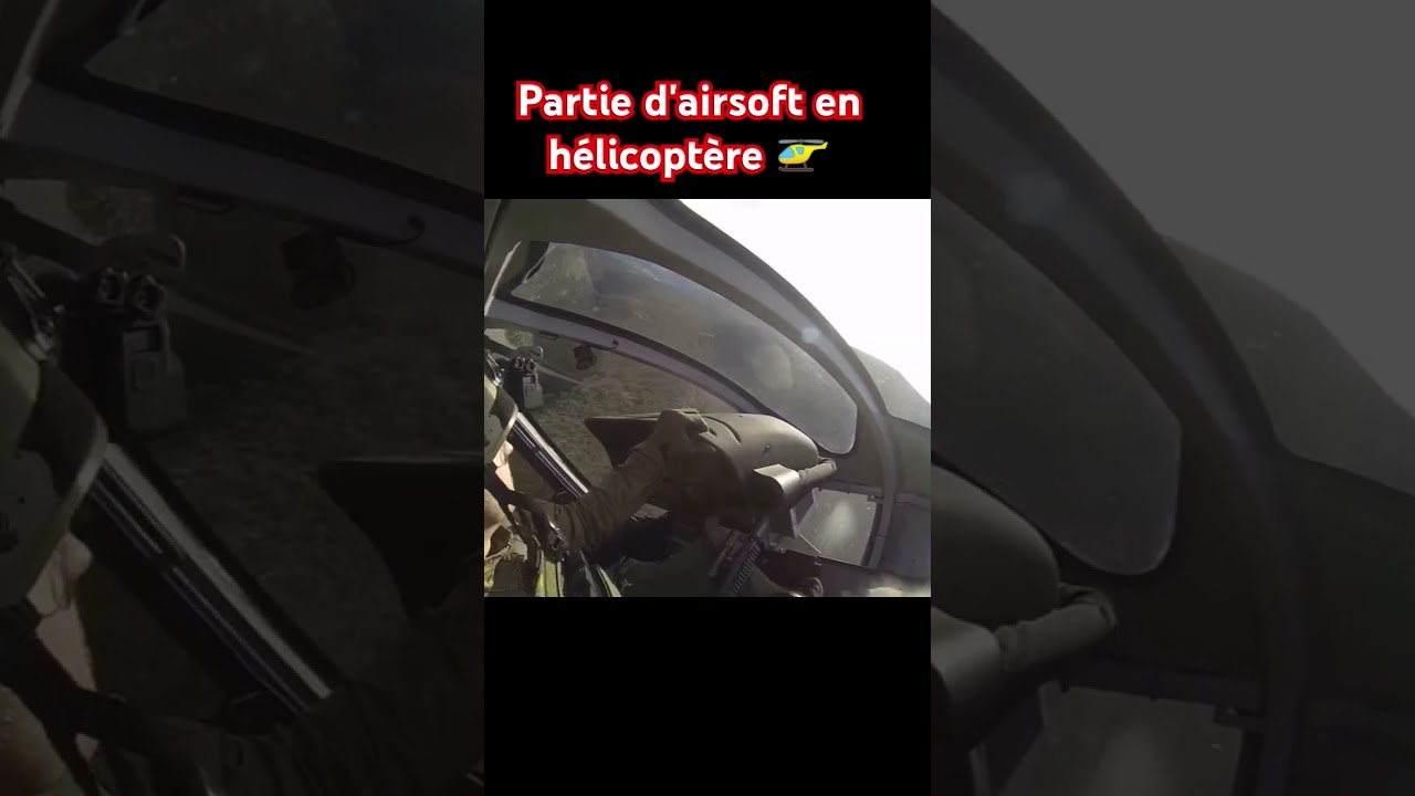 Hélicoptère dans une partie d'airsoft #camman #airsoft #helicopter