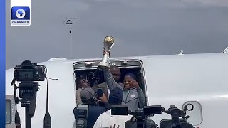 Victorious Super Falcons Arrive In Abuja