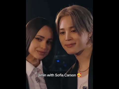 Jimin and Sofia Carson for slow dance💜✨#bts #jimin #sofiacarson
