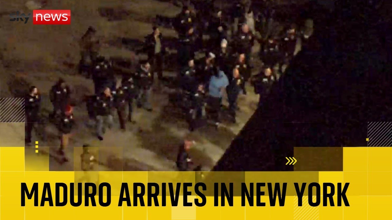 BREAKING: Venezuelan President Nicolas Maduro arrives in New York after his capture by US troops