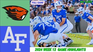 Oregon State Beavers vs Air Force Falcons WEEK 12 GAME HIGHLIGHTS Nov 16,2024 Men's College Football