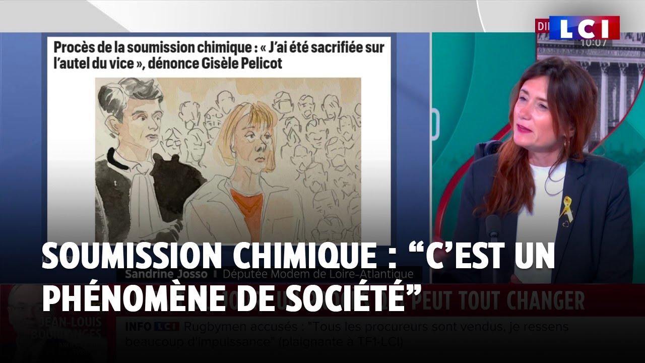 La soumission chimique "est un phénomène de société", témoigne Sandrine Josso