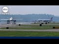 Investigation following potential collision of 2 passenger jets at Reagan National Airport