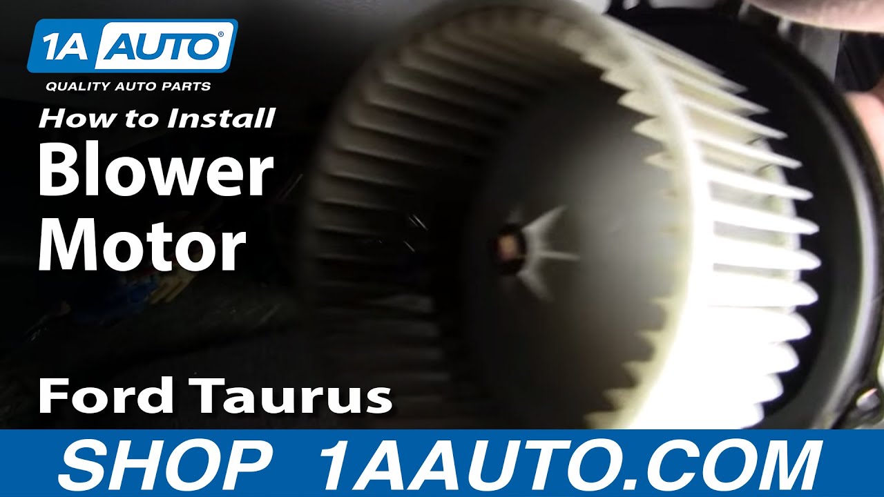 How To Install Replace Noisy Heater AC Blower Motor Ford ... 1990 cadillac allante fuse box 