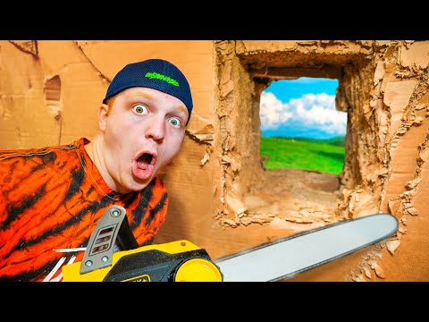 Upload mp3 to YouTube and audio cutter for ESCAPING 100 LAYERS Of CARDBOARD! We're Trapped! download from Youtube