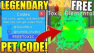 Roblox Bubble Gum Simulator Codes - free legendary pet codes in bubble gum simulator toy update roblox