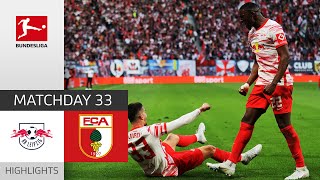 RB Leipzig — FC Augsburg 4-0 | Highlights | Matchday 33 – Bundesliga 2021/22