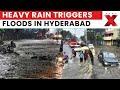 Telangana Rainfall: Heavy Rain Triggers Floods in Hyderabad, Police Alert Residents Near Musi River