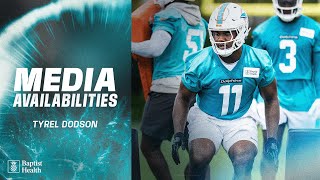 Tyrel Dodson meets with the media | Miami Dolphins