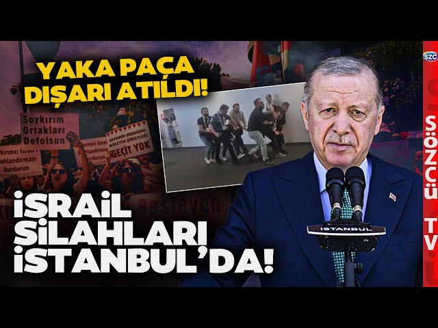 Erdoğan'ın Katıldığı Fuara Damga Vuran Protesto! Filistin'e Destek Verdi Yaka Paça Dışarı Atıldı