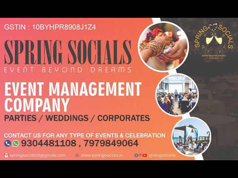 Upload mp3 to YouTube and audio cutter for Event Management Company in Patna | Full Intro Video | Spring Socials download from Youtube