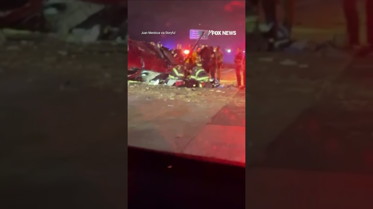 HIGHWAY HORROR: Deadly helicopter crash brings traffic to standstill #shorts #foxnews #us