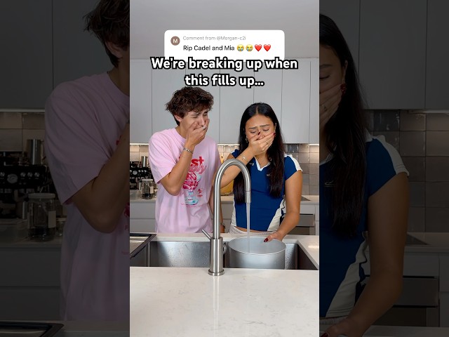 We’re breaking up… when this fills up! 🤣 #shorts #joke #funny #prank