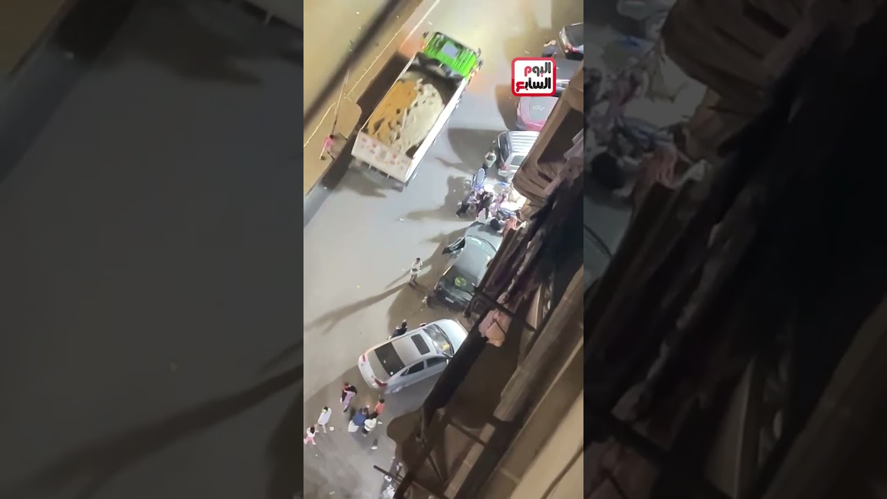 المواطنون يحتمون من الزلزال فى الشوارع بعين شمس