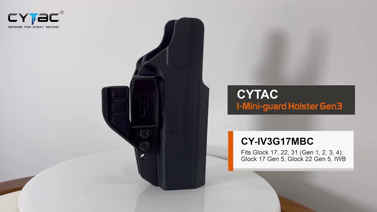 CYTAC IWB Holsters For Concealed Carry Fit Glock 17,22, 31(Gen1,2,3,4)| Glock 22 Gen 5