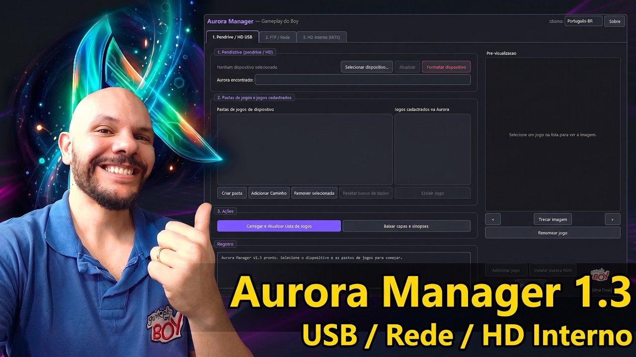Como Configurar e Editar Aurora X360 no PC - Aurora Manager v1.3