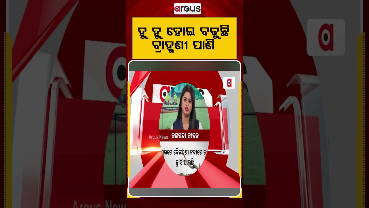 ହୁ ହୁ ହୋଇ ବଢ଼ୁଛି ବ୍ରାହ୍ମଣୀ ପାଣି | Brahmani River | Argus Reels | OdishaFlood | ArgusNews