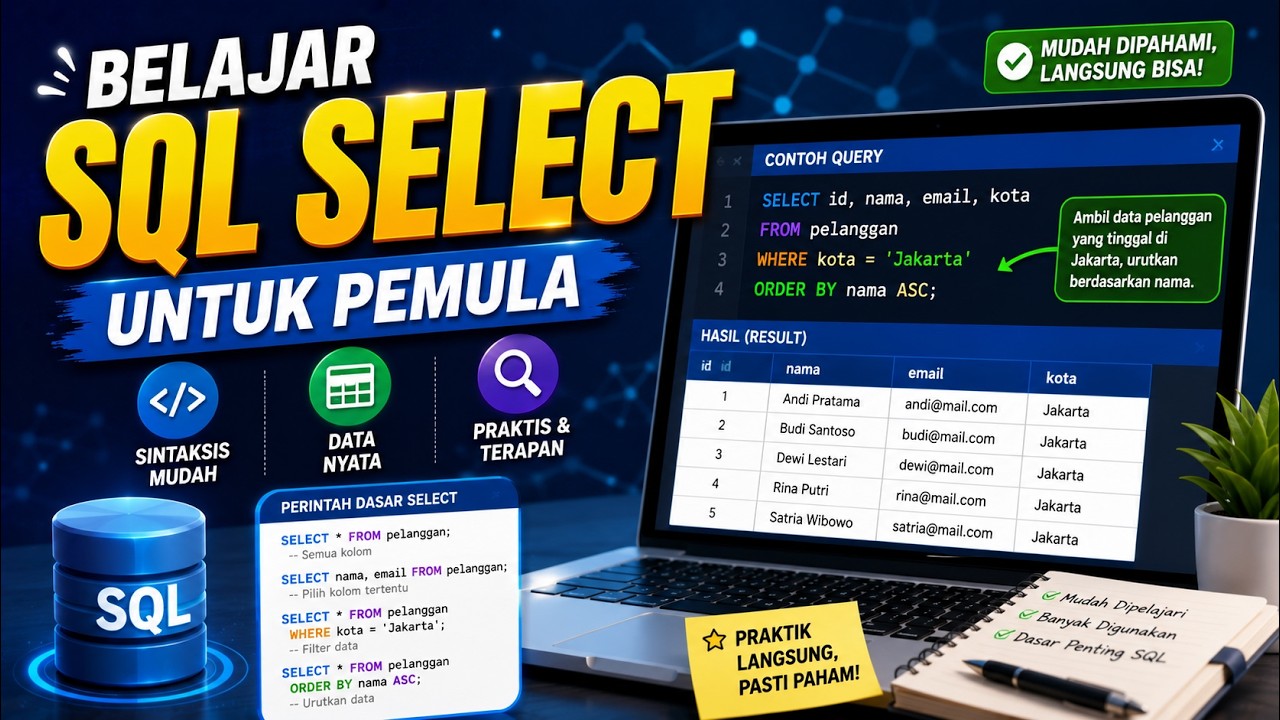 Belajar SQL SELECT untuk Pemula