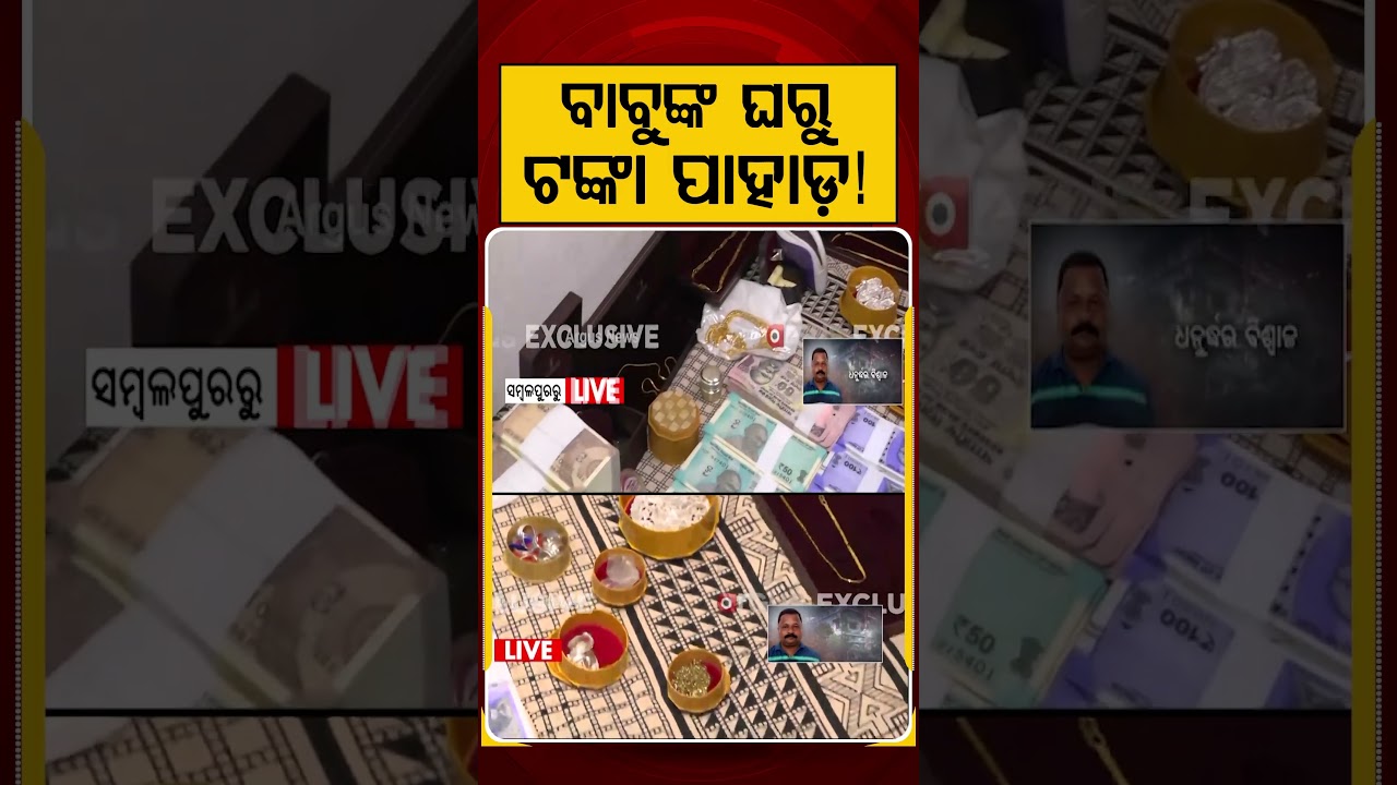 ବାବୁଙ୍କ ଘରୁ ଟଙ୍କା ପାହାଡ଼! | Vigilance Raid | Sambalpur News | Cash Seized | Argus News