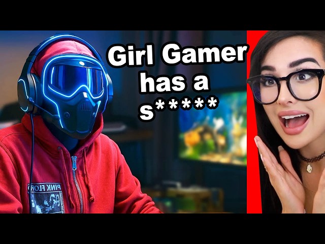 MASKED Girl gamer has a huge secret