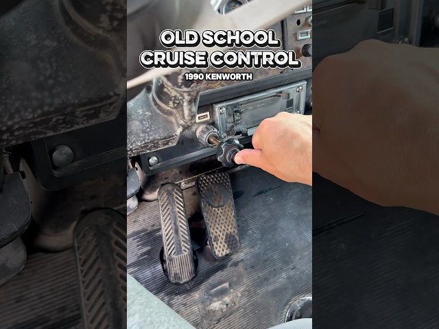 Old school cruise control on 1990 Kenworth semi truck. #trucking #oldschooltrucks #trucker #feature