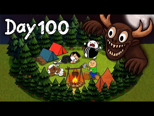100 วัน สร้างฐานลับกลางป่า 🌲 Roblox