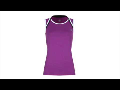 POIVRE BLANC Womens Tennis Tank Top In Orchid Violet