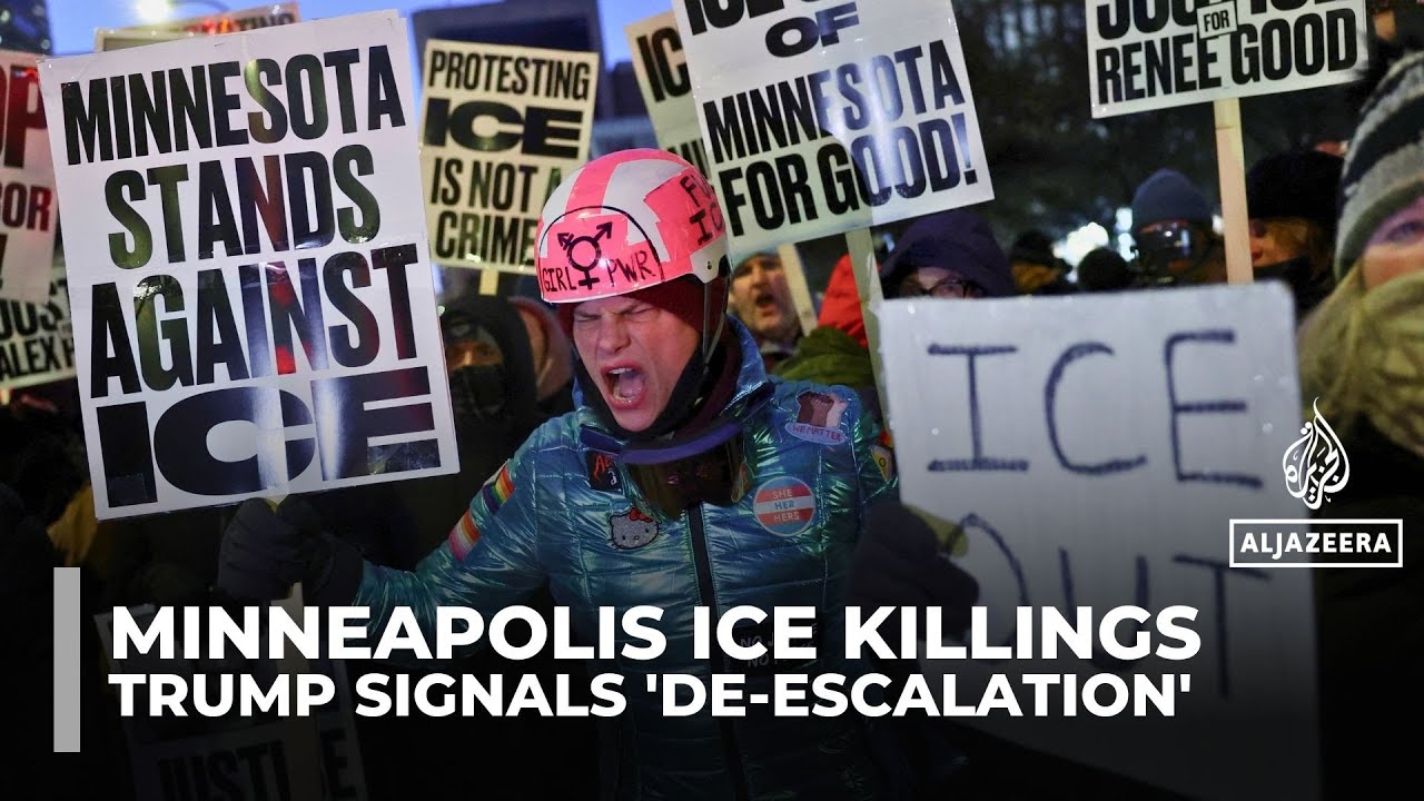 Trump calls for ‘de-escalation’ and ‘honest’ probe after ICE killings in Minnesota
