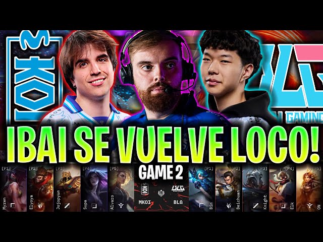 IBAI SE VUELVE LOCO CON KOI!😱PARTIDAZO ÉPICO!🔥 | KOI vs BLG Game 2 MSI 2025 ESPAÑOL IBAI