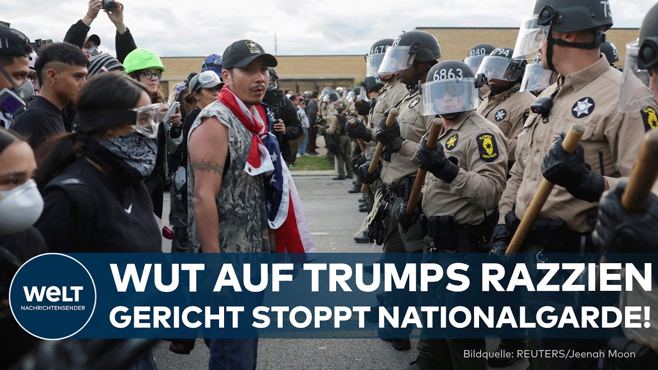 USA: Proteste eskalieren vor Einwanderungsbehörde in Chicago – Gericht stoppt Nationalgarde-Einsatz!