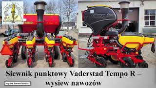 Eksploatacja maszyn rolniczych i systemów mechatronicznych w rolnictwie. Temat lekcji: Siewnik Vader