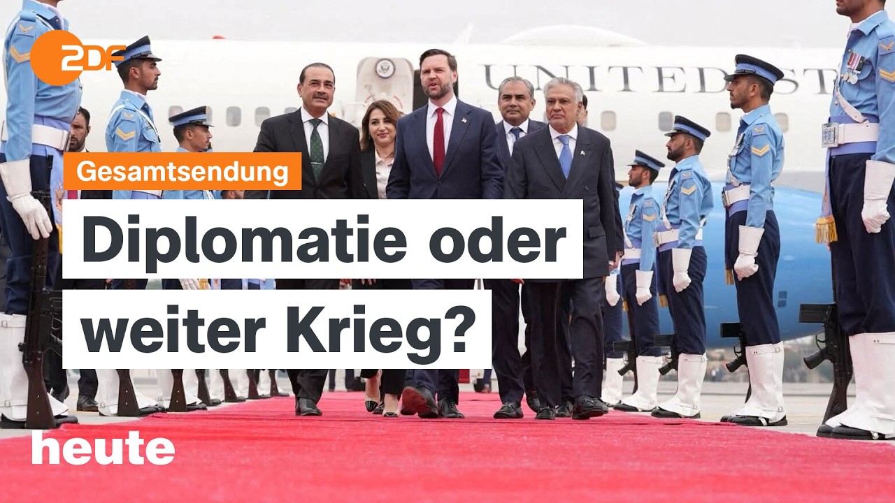heute 19:00 Uhr vom 11.04.2026 Verhandlungen zwischen USA und Iran, Koalitionsstreit
