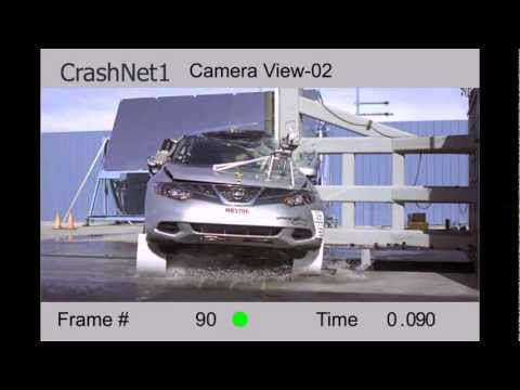 crash test video Nissan Murano începând cu anul 2010