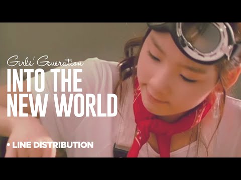SNSD - Into the new world: Line Distribution