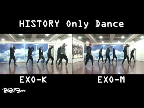 EXO K EXO M History Dance practice