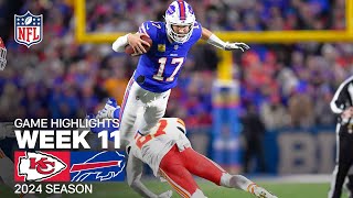 Kansas City Chiefs vs. Buffalo Bills | 2024 Week 11 Game Highlights