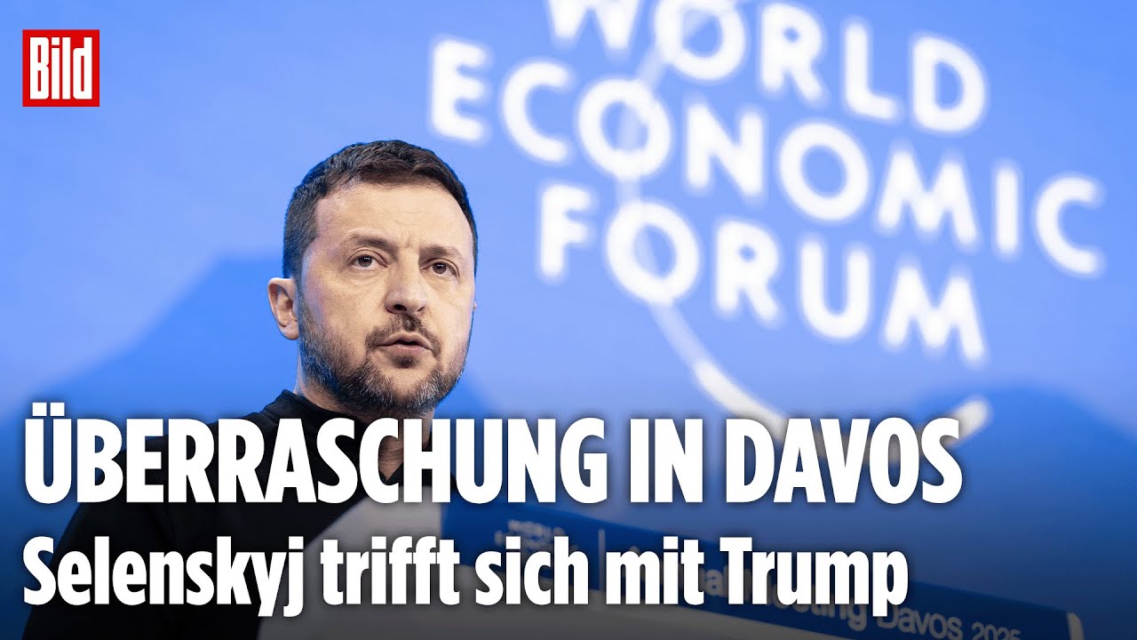 POLITIK-BEBEN IN DAVOS : Selenskyj hält eine Rede und trifft sich mit Trump