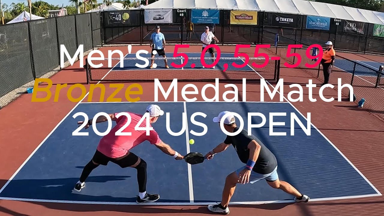 MEN'S: 5.0, 55-59 Bronze Medal Pickleball Match - US OPEN 2024