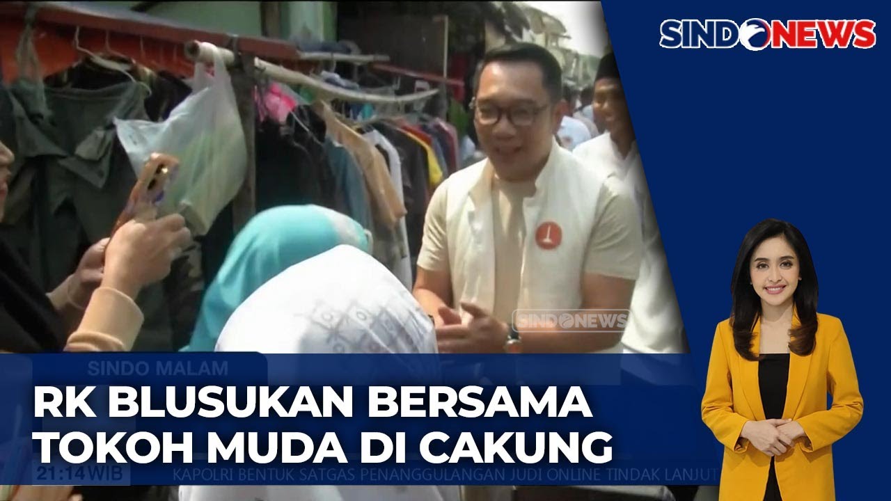 Dengar Aspirasi Warga, Ridwan Kamil Blusukan Bersama Tokoh Muda Cakung - Sindo Malam 03/11
