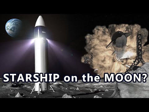 Apreçu du Starship HLS qui ira déposer les astronautes sur la Lune