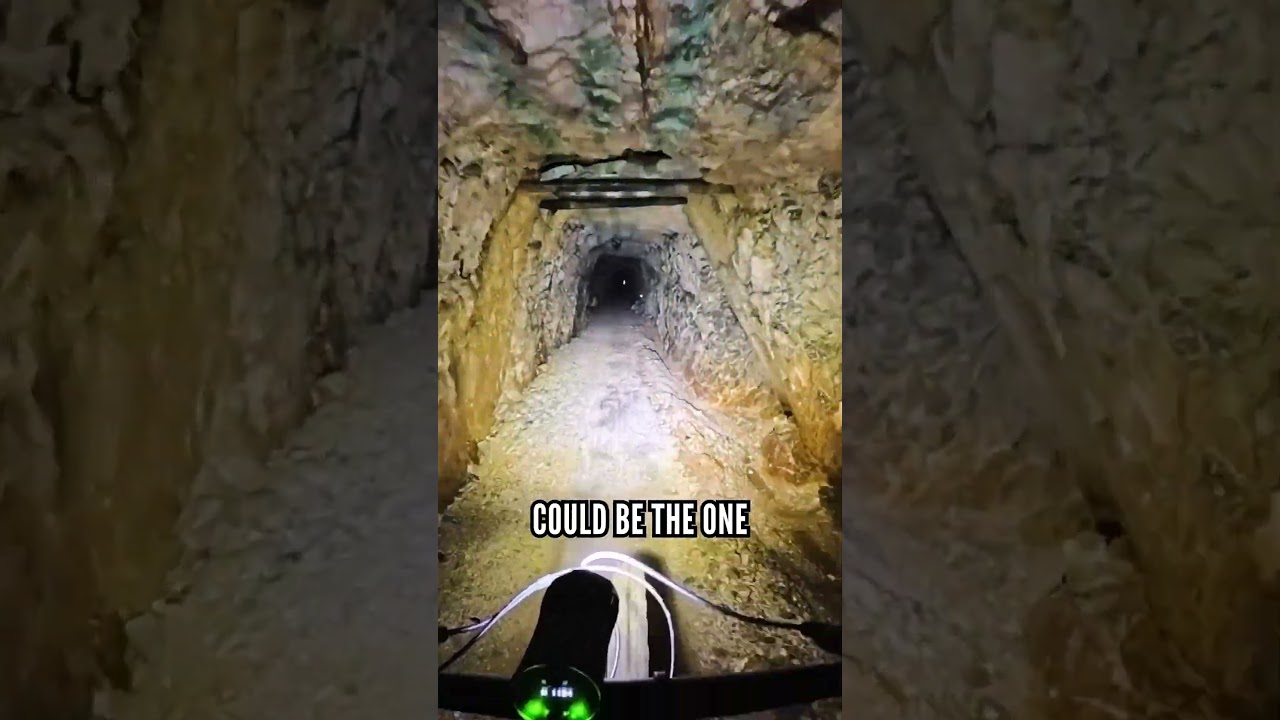 A trail bike is the perfect bike for exploring caves ⛰️