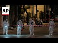 Witness recounts scene after bomb planted near Greeces main railway companys office explodes