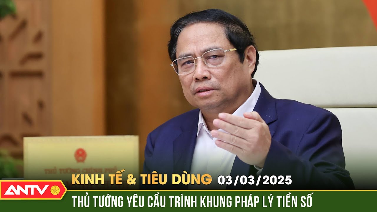 Thủ tướng yêu cầu trình khung pháp lý tiền số trong tháng 3 | Bản tin kinh tế và tiêu dùng ngày 3/3