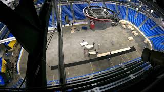 Mohegan Sun Arena Hockey to Basketball Changeover Timelapse for PIAA District 2 Championships