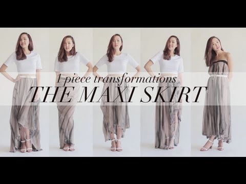 1 Piece Transformations- The Maxi Skirt, maxi skirt, bcbg, tibi, enza costa, crop top, summer, chrisellelim, chriselle