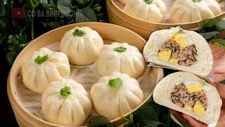 Làm thứ này khi pha bột giúp BÁNH BAO mềm xốp nở to, trắng tinh, cách gói không bị mất nếp sau hấp