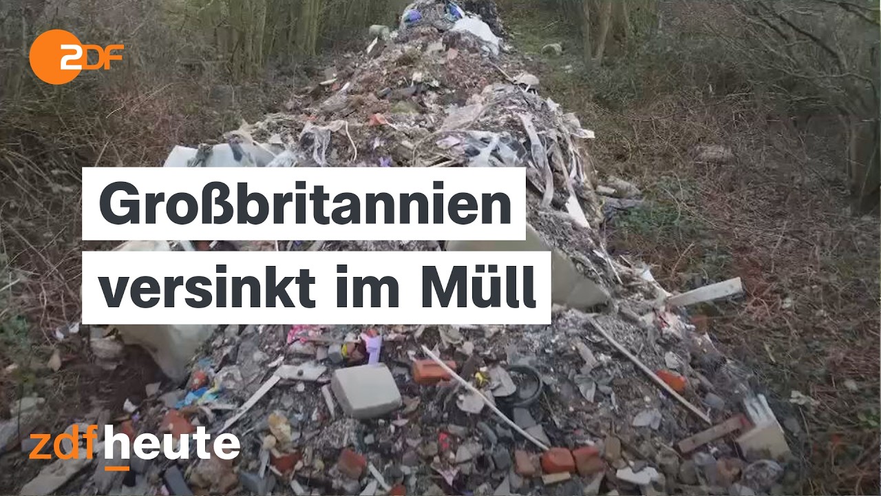 Illegale Müllberge – Großbritannien kämpft gegen Abfallkriminalität | auslandsjournal
