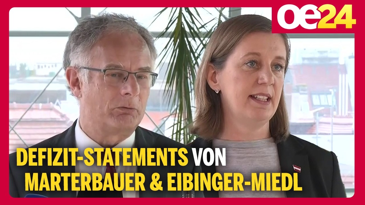 Budget-Defizit mit 4,2 Prozent besser als erwartet | Statements von Marterbauer & Eibinger-Miedl