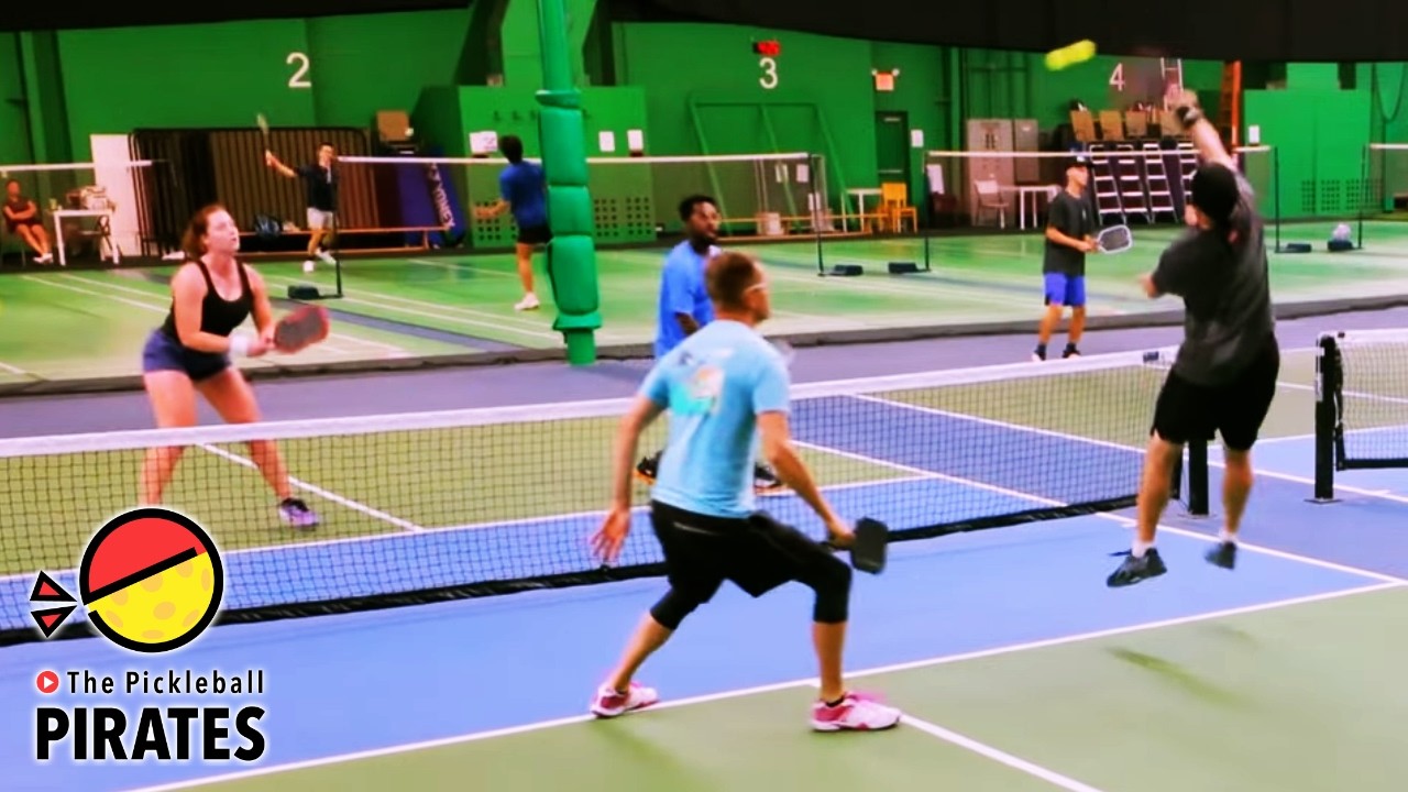 This is What Pickleball 4.5+ Mixed vs Men's Doubles Looks Like